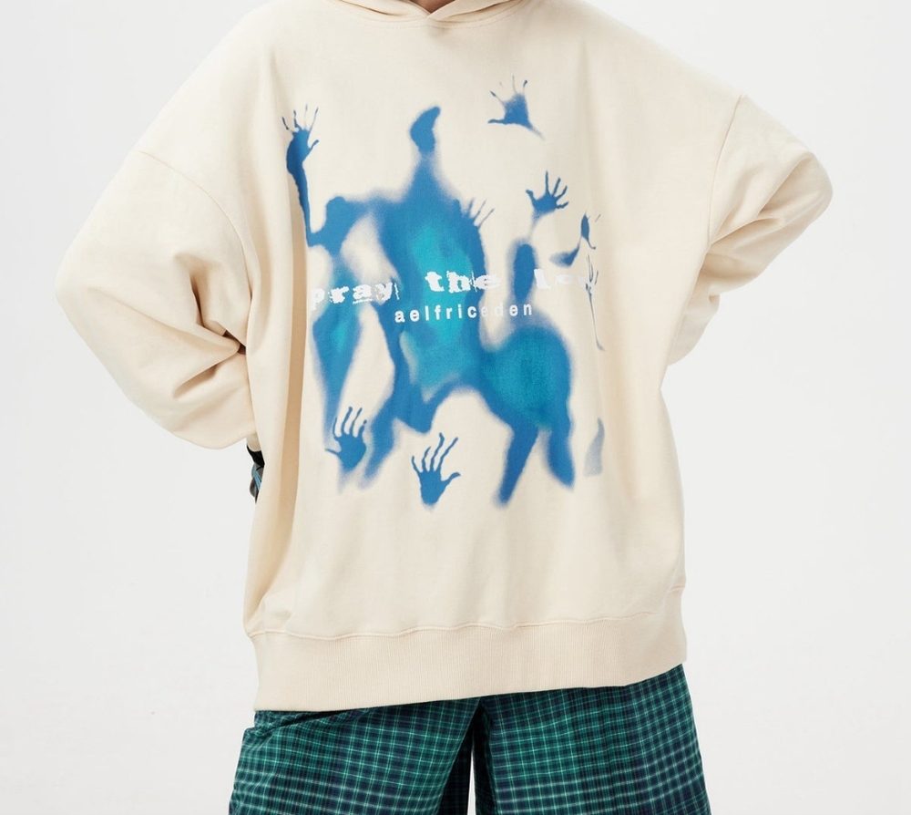 Aelfric Eden Abstraction Shadow Print Hoodie - image 2